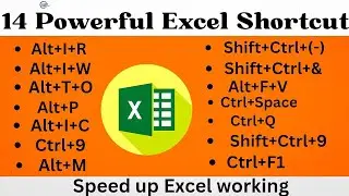 14 Powerful Shortcut Keys will Definitely make you Excel expert | Most useful Excel Shortcut 