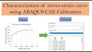 Characterization of Stress-Strain curve using ABAQUS CAE | Elastic plastic material model
