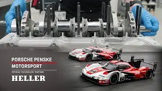 Production of Porsche high-end crankshafts on HELLER machines 🔥🏁