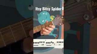Tutorial how to play the nursery rhyme ‚Itsy Bitsy Spider‘ on a guitar. #guitartutorial