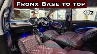 Maruti suzuki Fronx Delta + Accessories Modification: Rear AC, Seat Cover & Many More with Price !!