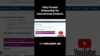 Fully Funded Scholarship for International Students #scholarship #education #studyabroad