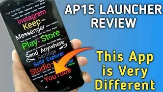 AP15 Launcher Review || No Icons Only Names || By Tech Mahi
