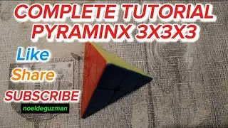 COMPLETE TUTORIAL PYRAMINX 3X3X3 #cubers #rubikstutorial #rubikscube