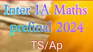 Maths 1a#2024prefinalpaper#meenamathsacademy @1amaths2024