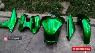 Full #tutorial cat Yamaha Vixion hijau candy // Bonapaint
