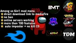 Among us VIP mod menu (6 in 1) || direct link to media fire || Gold Falcon