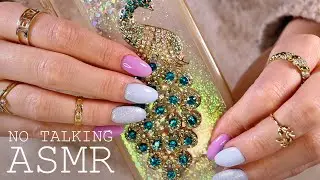 ASMR 1h Phone Case Tapping and Scratching Background ASMR (🎧 NO TALKING | tingly)