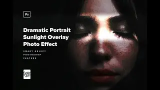 Download Dramatic Portrait Sunlight Overlay Photo Effect Stock Graphics