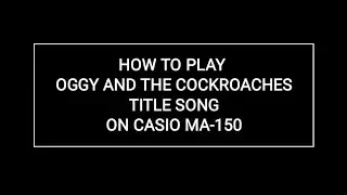 Oggy And The Cockroaches Theme Song Keyboard Tutorial / cover | Oggy And The Cockroaches Theme Song