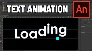 Loading Text Animation in Animate CC | Animate CC Tutorial