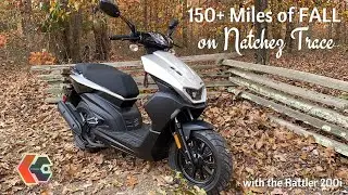 Longest Ride Yet - Genuine Rattler 200i Scooter | Over 150 miles on Natchez Trace in Fall