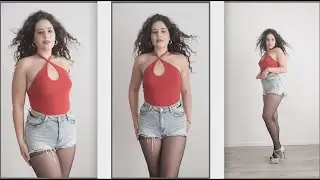 GLAMOUR EDITORIAL: Pantyhose, Stockings, Tights, Sandals ,Lingerie, Bodysuit, Leotard (Vertical 4K)