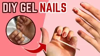How to do Gel Nails At Home: Easy Choco Squares Nail Art💅🏻