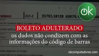 Atenção - Não caia no golpe do boleto - Fraude com boleto da Locaweb