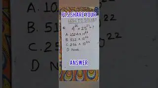 how to solve and choose the right answer 🤔 #maths #problem #shortvideo