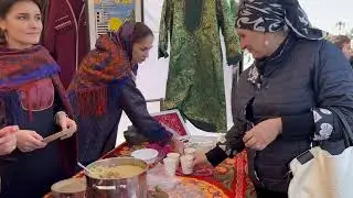 В эти минуты в сквере культуры и отдыха проходи городской праздник, в честь 60-летия Кизилюрта