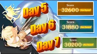 Genshin Impact Gliding Challenge Event (Day 5, Day 6, Day 7)