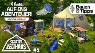 Starter ⛺️ Tent House Build #2 only with the 🏹 💚 The Sims 4 Adventure Expansion Pack