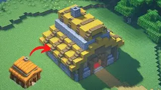 Minecraft CLASH OF CLANS TOWN HALL TUTORIAL - Minecraft House Tutorial