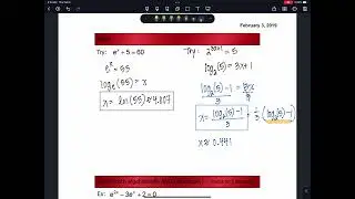 Precalc 3 4A Solving Exp Equations