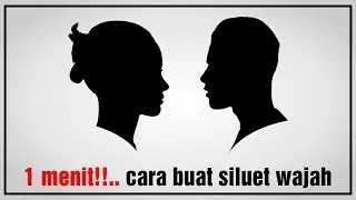 1 MENIT!!! CARA BUAT SILUET WAJAH DENGAN CORELDRAW X7