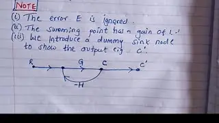 problem 1 on converting block diagrams to signal flow graphs