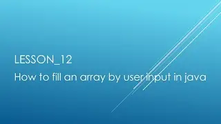 How to put user input into an array java