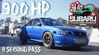 900HP Subaru runs 8s @ 2020 Subaru Winter Nationals!