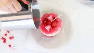 How To Make A Strawberry Cake Candle