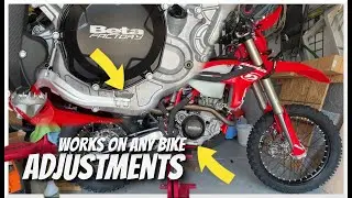 #MTBPlanB ‘23 Beta 390rrs Adjust rear brake and gear shifter height.