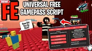 [ FE ] Universal Free Gamepass & Product Script ~ Let You Get Gamepass For Free | Roblox Script