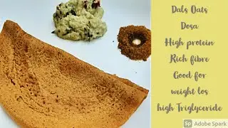 Rich Protein Dosa|weighloss deit|High Dietary Fibre|Minimum Calorie