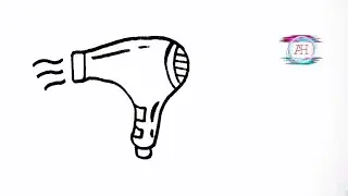 #hairdryer_drawing_for_beginners
