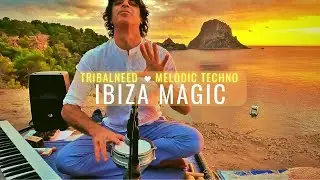 Spectacular MELODIC TECHNO at Sunset in IBIZA with Didjeridoo, Percussion and Roland Juno 106