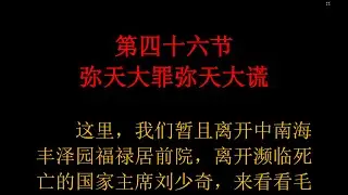 《中南海恩仇录》 京夫子 第四十六节　弥天大罪弥天大谎
