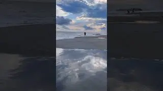 Beautiful ocean views at sunset in Atlantic Beach, North Carolina!