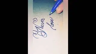 Cursive handwriting practice // English Handlettering
