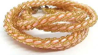 Beaded and seed bead cord/Turkish crochet cord/Beaded and seed bead lariat/Pearl cord/Neck cord