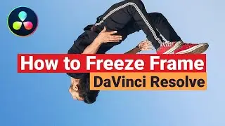 How to freeze frame in Davinci Resolve Tutorial