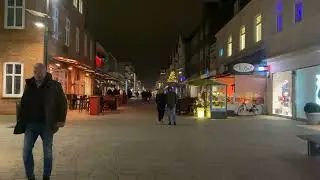 Sylt Westerland Friedrichstraße Nacht 3 Januar 2023