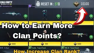 How to Earn Clan Points | How to Increase Clan Rank Fast and Clan Credit Cod Mobile Part 1