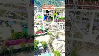INDIA's HIGHEST Bungee Jumping 109 meter 🥴#shorts#adventure#bungyjump