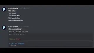 Discord Text Styling (All Of The Styles)