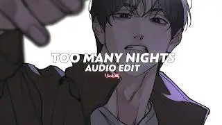 too many nights (tiktok version) || metro boomin, future ft. don toliver [edit audio]