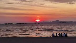 Sunset on Pattaya Beach