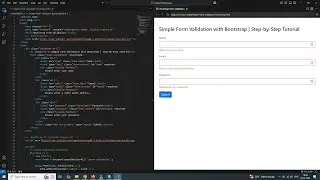 Learn How to Create Simple Form Validation with Bootstrap! 🚀✨ | Step-by-Step Guide