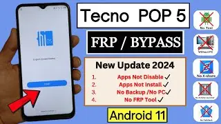 Tecno Pop 5 FRP Bypass Without PC Android 11 | Tecno BD2P FRP Unlock | Google Account Bypass