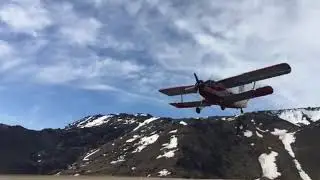 Ан 2 взлёт с Эльбруса