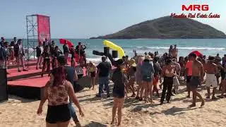 Summer Beach Party in Mazatlan.